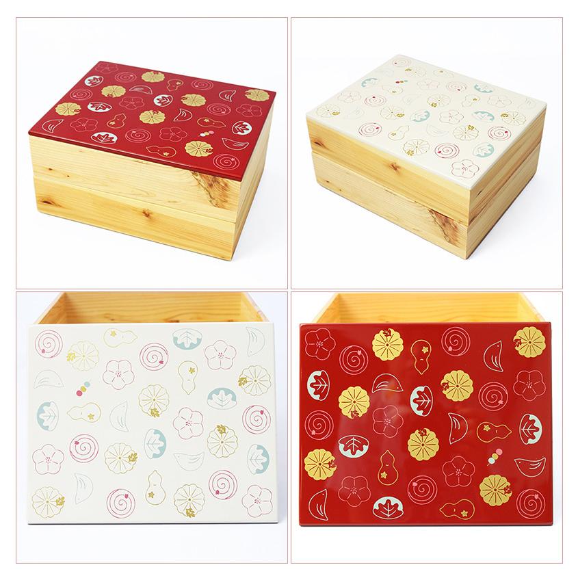 重箱 2段 お重箱 お重 漆塗り 赤 白 モダン オシャレ かわいい 重箱 2段 お重箱 お重 漆塗り 赤 白 モダン オシャレ かわいい
