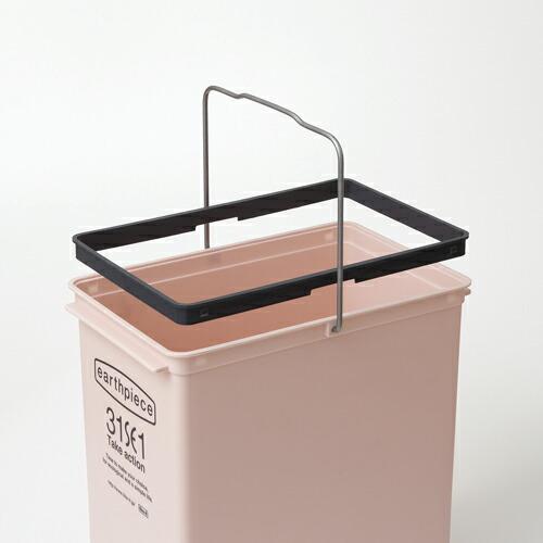 ゴミ箱 ダストボックス ごみ箱 浅型 アイボリー カーキ ピンク ブラウン｜kagudoki｜05