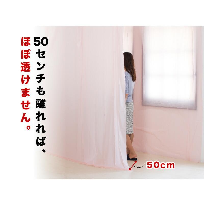 カーテン ピンク ロング 丈250 幅180 ビニール メール便 養生カーテン