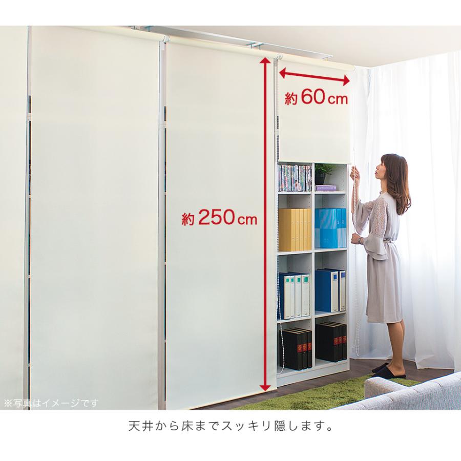   ロールスクリーン  幅60cm（丈（ロールスクリーン）161 楽天市場】ロールスクリーン 2m×60cm ロールスクリーン