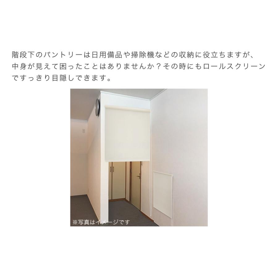 ロールスクリーン 幅90 丈250cm UVカット 目隠し 巻上器付き 風通し
