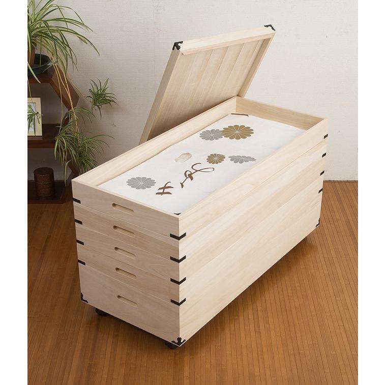 衣装箱 日本製 完成品 5段 幅95cm 天然桐材 和風 着物 収納 桐 衣装箱 日本製 完成品 5段 幅95cm 天然桐材 和風 着物 収納 桐