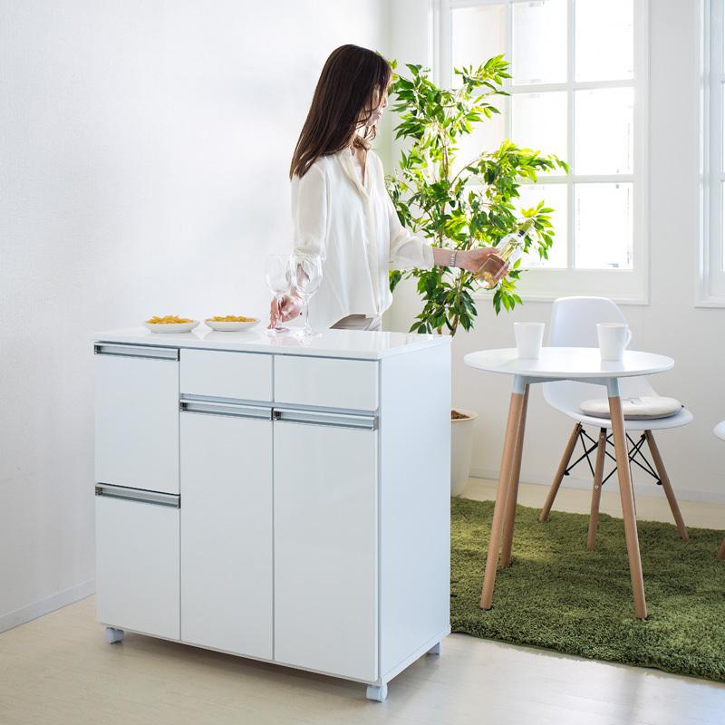 未使用美品 幅57.5 ホワイト木目 スライド レンジボード レンジ台 ペール ゴミ箱 ダストボックス コンセント付き キッチンボード 幅60 レンジ台 おしゃれ ゴミ箱 4分別 白 茶 キャスター以外組立済 完成品