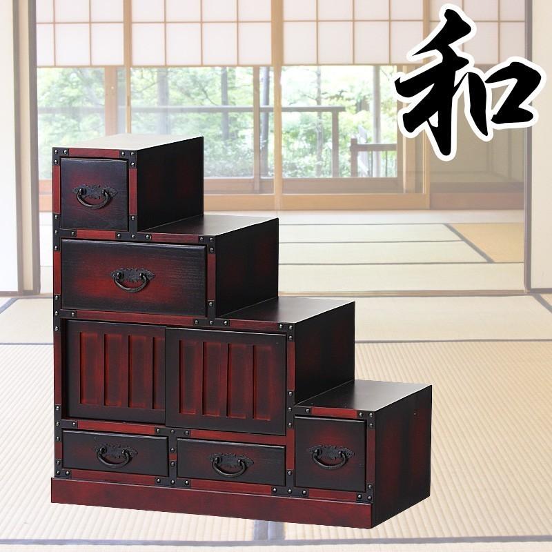 階段箪笥 右下がり 和風 昭和 レトロ 古風 桐 タンス たんす 階段箪笥 右下がり 和風 昭和 レトロ 古風 桐 タンス たんす
