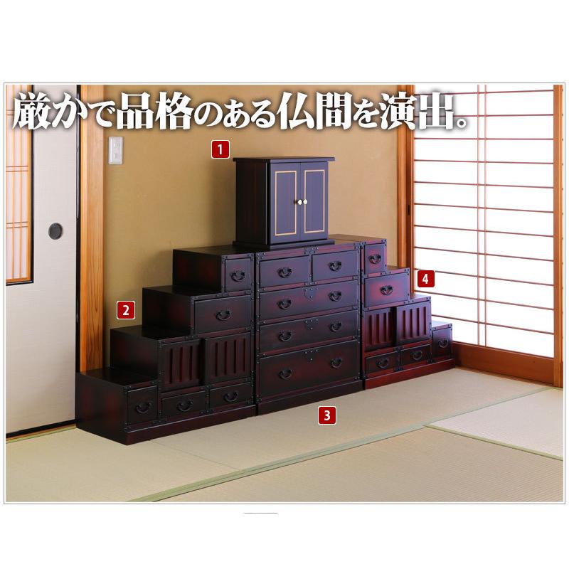 ミニ 仏壇 モダン サイズ大 幅40cm 厨子 終活 コンパクト仏壇 仏具 和室洋室 蒔絵 ぶつだん 家具 送料無料 漆器ミニ仏壇 (大) 幅40cm bakugai202602の画像