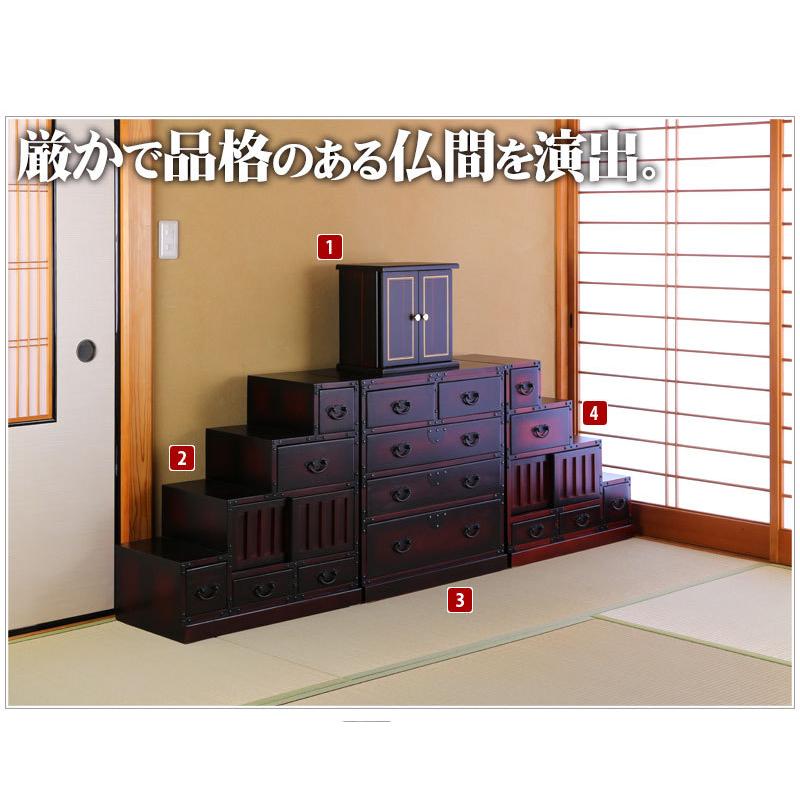 ミニ 仏壇 モダン サイズ小 幅35cm 厨子 終活 コンパクト仏壇 仏具 和室洋室 蒔絵 ぶつだん 家具 送料無料 漆器ミニ仏壇 (小)サイズ小 幅35cm bakugai202602の画像