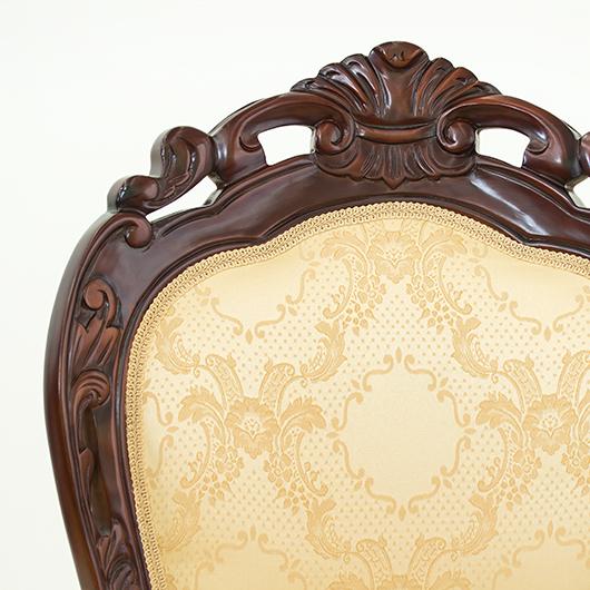 チェアー 椅子 マホガニー ひじ付き アンティーク 猫脚 ブラウン 送料