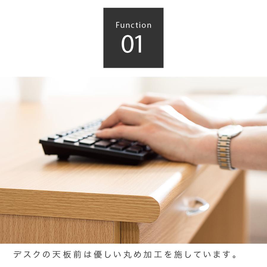 パソコンデスク キャビネット 2点セット デスク 幅120cm 机 事務 棚