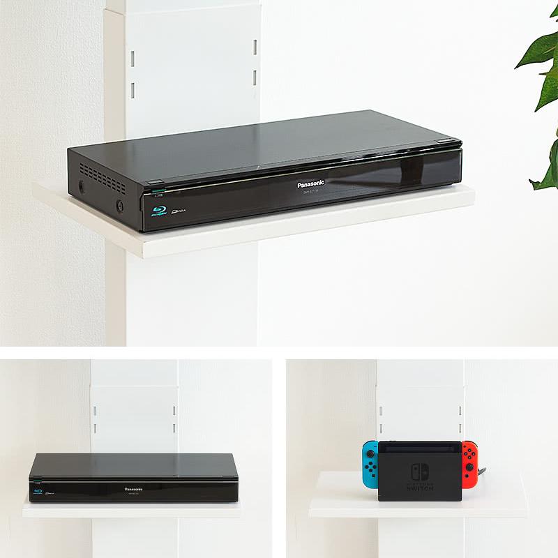 LEDライト付き 光る テレビ台 壁寄せ 壁面 ロータイプ 背面収納付 壁