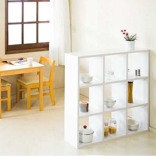 LEDライト付き 本棚 A4 ディスプレイ 正方形 スクエア ラック 書棚