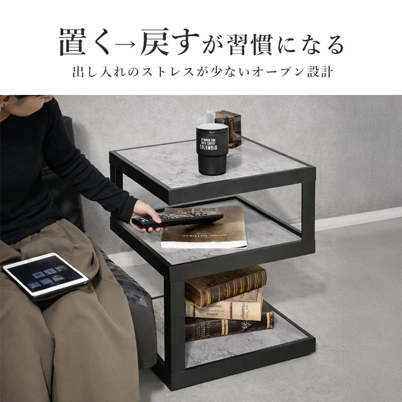 【引取限定！早い人優先！】新品未使用品 回転 ラック スリムラック シェルフ サイドテーブル 北欧 ミニテーブル 2段 テーブル ナイトテーブル パソコン 台 ソファ ベッド 鉄製 シンプル おしゃれ 韓国 高級 ウォールナット SD-36BK サイドテーブル スリム ミニテーブル 小型 正方形 木製 アイアン