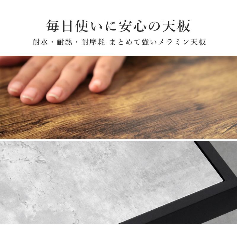 サイドテーブル スリム ミニテーブル 小型 正方形 木製 アイアン