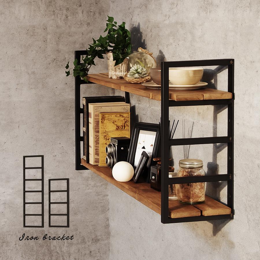 棚受け アイアン ブラケット 大 W40×D330×H220 オシャレ 6個 棚受け アイアン ブラケット 大 W40×D330×H220 オシャレ 6個 棚受け