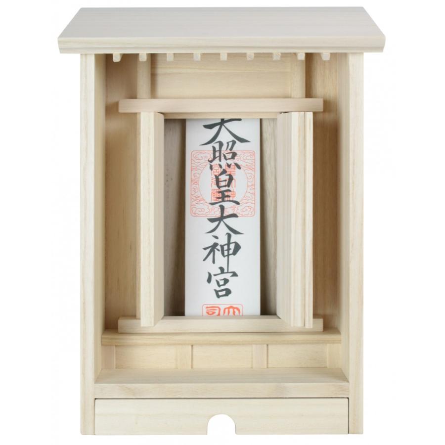 神棚 一社造り 置き型 モダン コンパクト おしゃれ シンプル 神具 お札