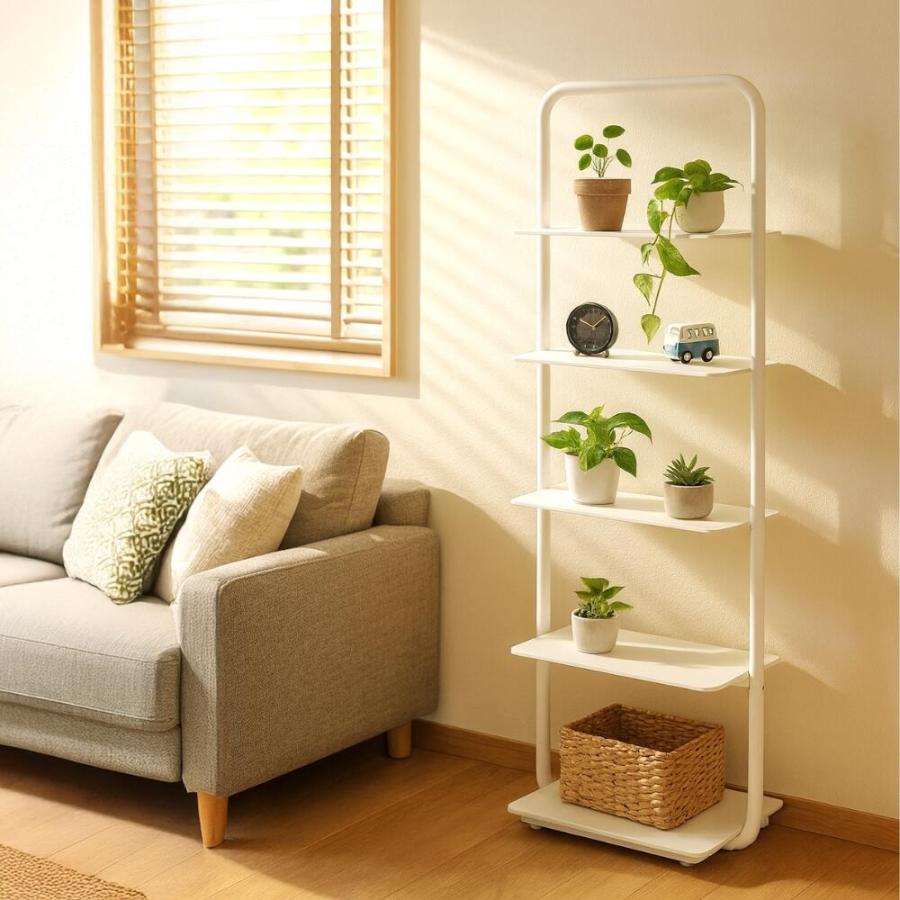 玄関の空きスペースに！！スリッパラック 5段 スチールラック リビング 収納 キッチン 5段 玄関 スリッパラック rc