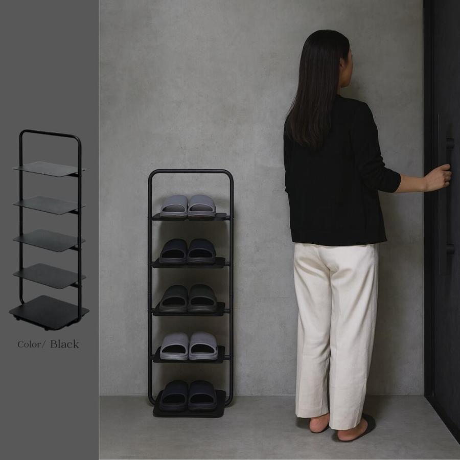 スチールラック リビング 収納 キッチン 5段 玄関 スリッパラック rc