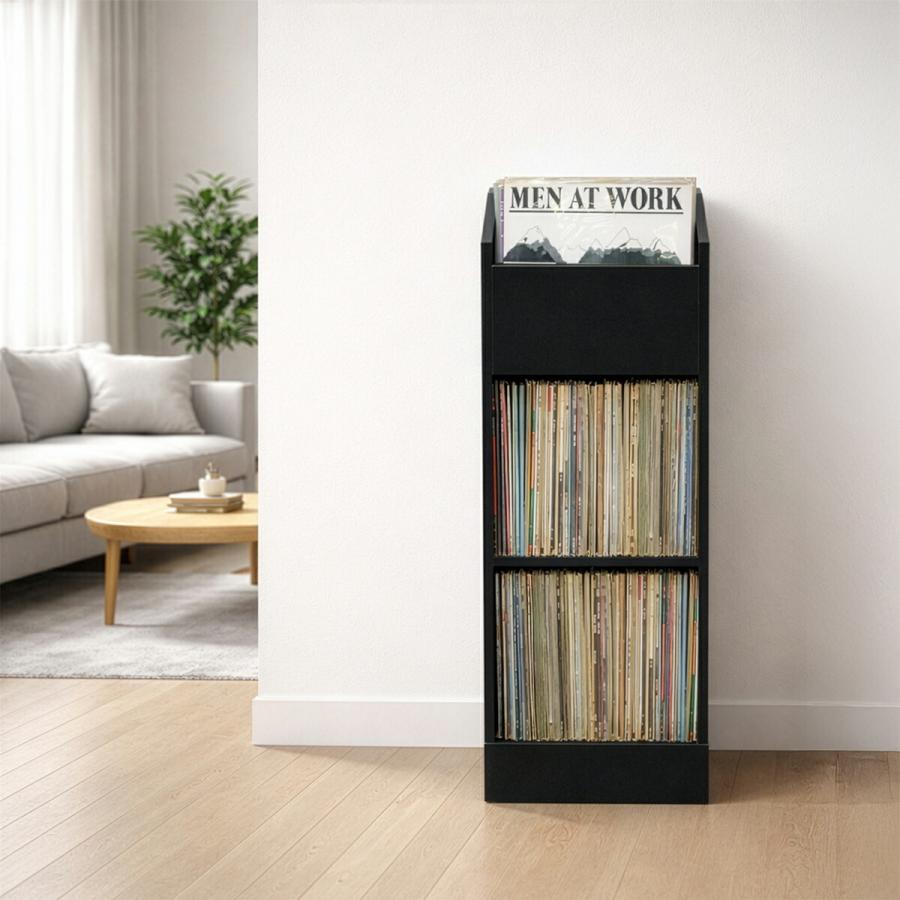 レコードラック オーディオラック レコード 収納 レコード棚 3段 lp