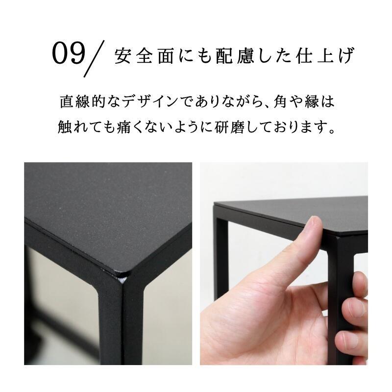 サイドテーブル スリム アンティーク おしゃれ アイアン 完成品 ソファ