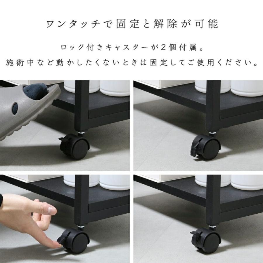 ネイル ワゴン UV ネイル用品 収納 キャスター付き 大理石柄