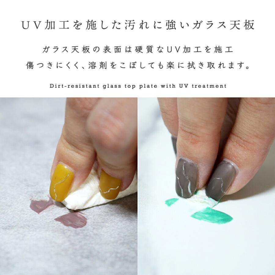 ネイル ワゴン UV ネイル用品 収納 キャスター付き 大理石柄