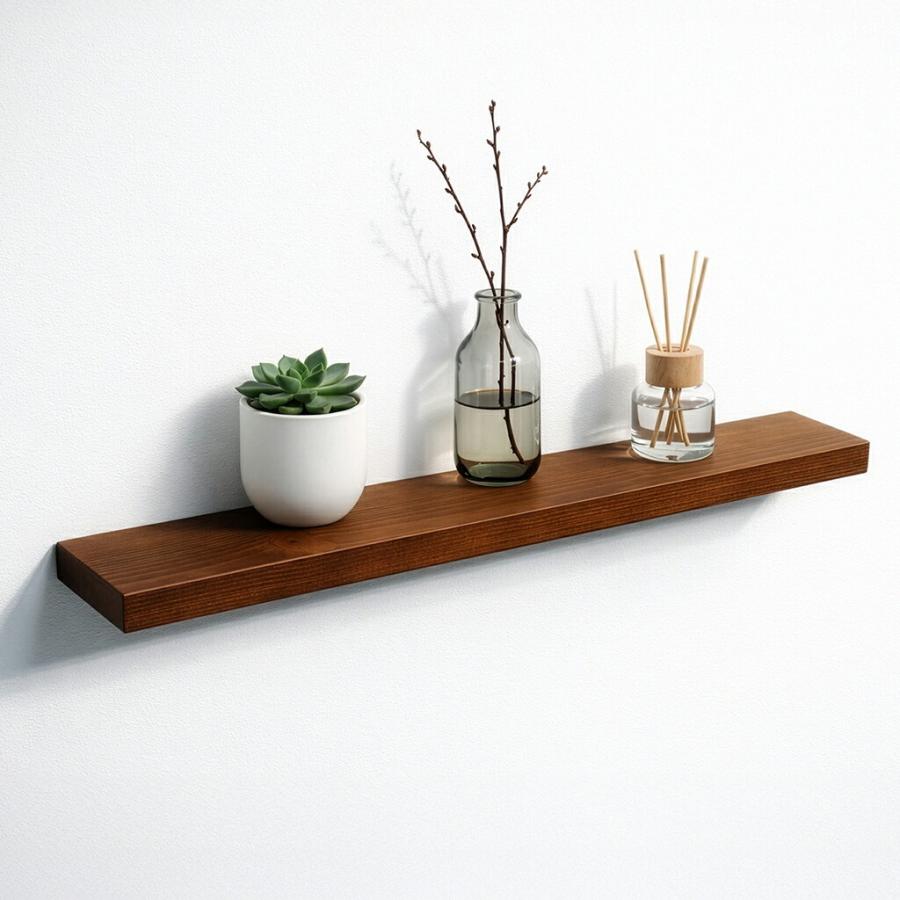 ウォールシェルフ 木製 棚 幅60 壁掛け棚 ウォールラック 飾り棚 壁