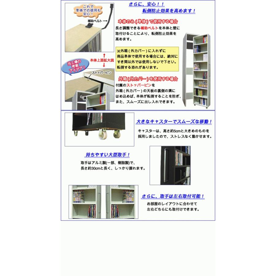 Cd収納 Dvd収納 ビデオ収納 コミック収納 本収納 Cdラック Dvdラック 本棚 Cdラック キャスター付 ワゴン すき間収納 日本製 おしゃれ 収納棚 国産 Avwg M Wh 家具工場直販 家具ファクトリー 通販 Yahoo ショッピング