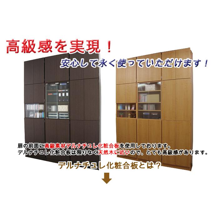 壁面収納 幅60 奥行24.5 高さ180 Cタイプ 日本製 リビング収納 キッチン収納 本収納 AV収納 国産 扉付き シンプル おしゃれ ...