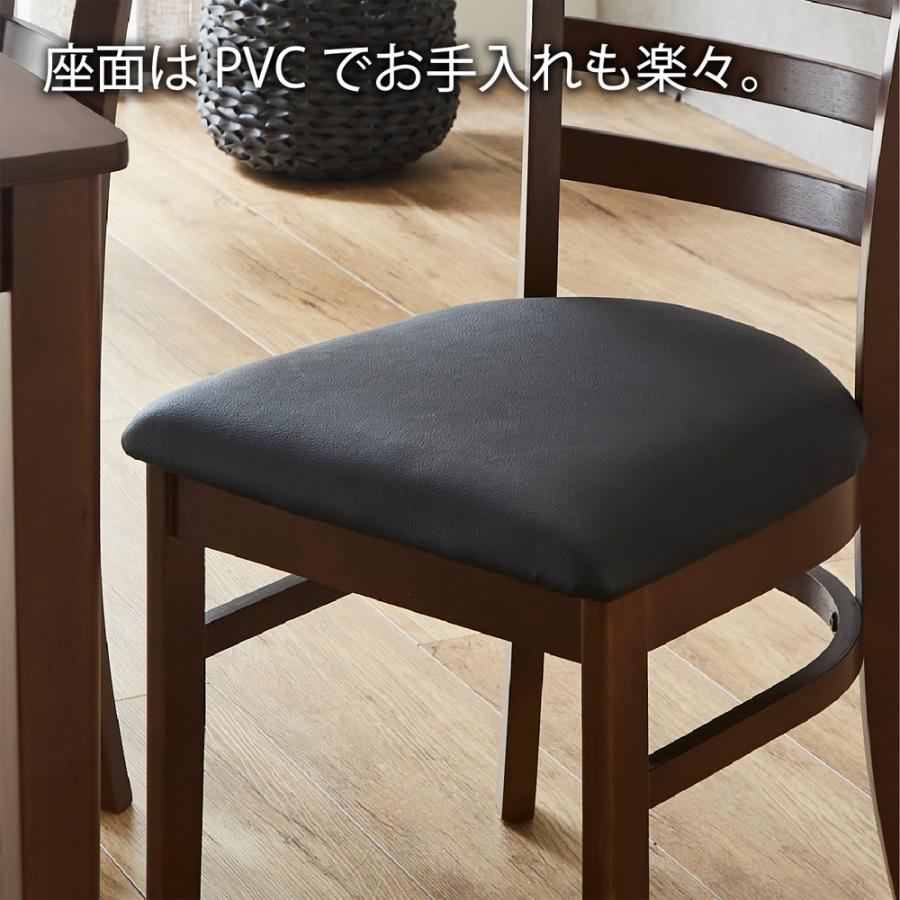 木製ダイニングテーブル 4脚付き ダイニングテーブルセット 4人掛け 幅120cm 天然木 突板 5点セット