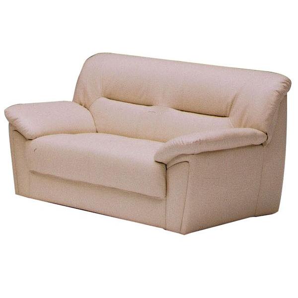 ソファ ソファー 2人用 2人掛け ブラウン アイボリー シンプル 合成