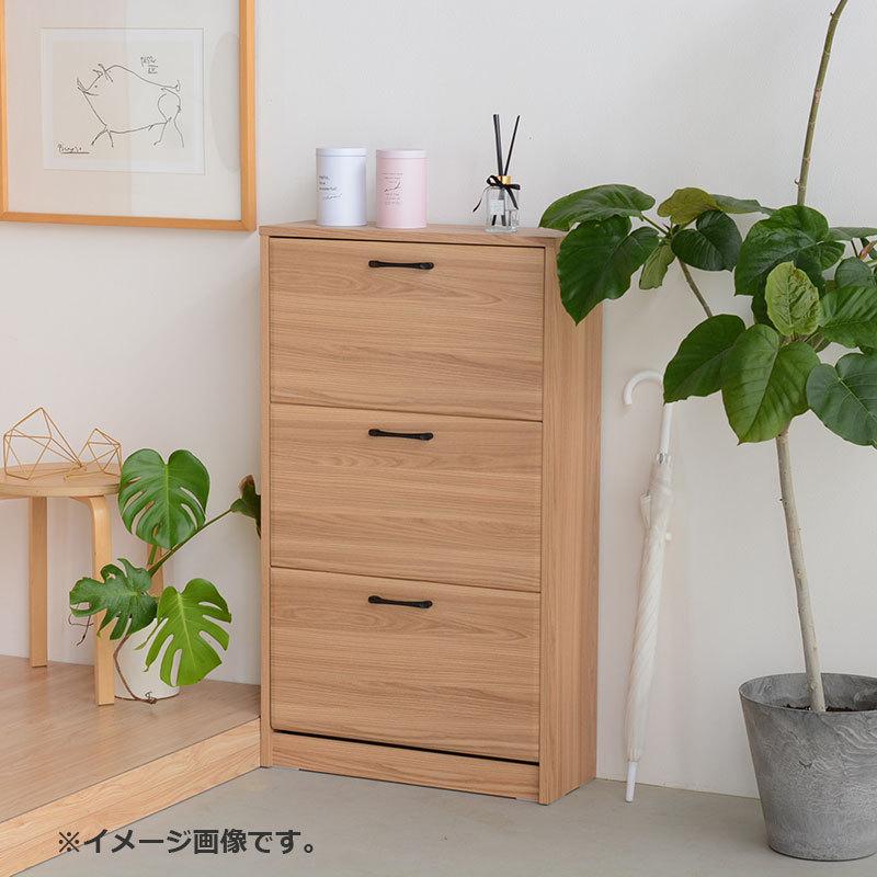 シューズボックス スリム 薄型 収納 おしゃれ 北欧 木製 完成品 玄関_5