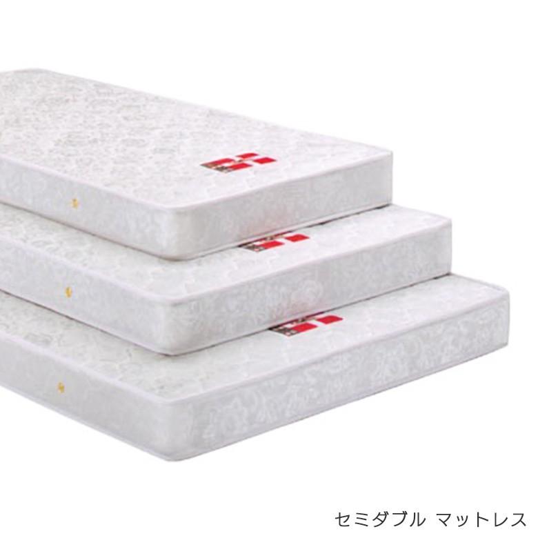 マットレス ボンネルコイル マットレス セミダブルサイズ セミダブル ボンネル やや硬め 完成品 ポリエステル