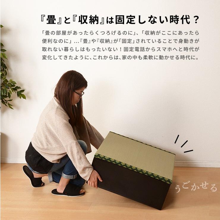 収納付き 畳スツール 収納 和風畳スツール 畳 収納ボックス 小上がり ユニット 和室 収納機能付き 畳ユニット 1個単位で販売 Qtc 06aj 生活空間サイト 家具本舗 通販 Yahoo ショッピング