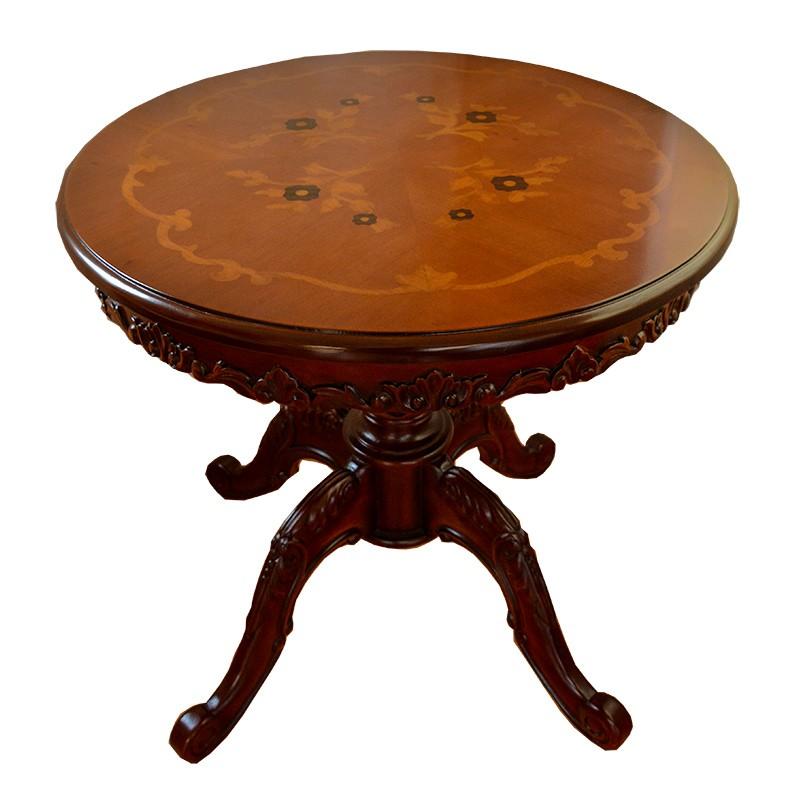 激安の Marrone ダイニングテーブル 食卓机 円形 80cm花柄 マホガニー材使用 送料無料 オープン記念 Cv Dt06 80brinl 家具の通販ドット混む 通販 Yahoo ショッピング 初回限定 Www Lequotidien Mr
