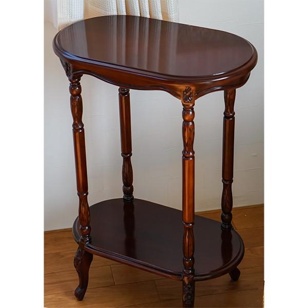 アンティークテイスト ロココ調家具 重厚なマホガニー スタンドミラー