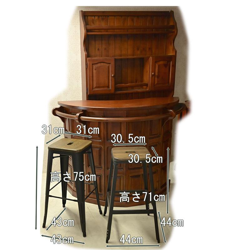 イタリア製　コロニアルスタイル　パイン材　バーカウンター イタリア製 コロニアルスタイル パイン材 バーカウンター