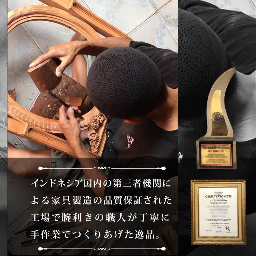 椅子 スツール 木製 北欧 おしゃれ 四角 ロココ アンティーク オットマン 猫脚 布 バラ柄|kagukomu|03