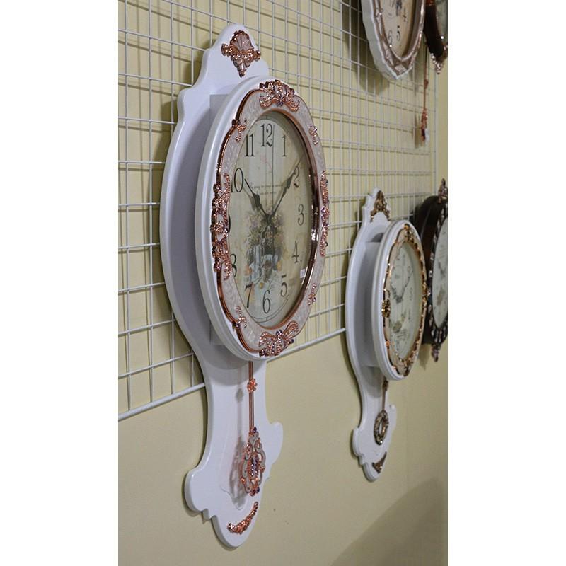 振り子時計 キラキラゴージャスな壁掛け時計：7021wh オープン記念