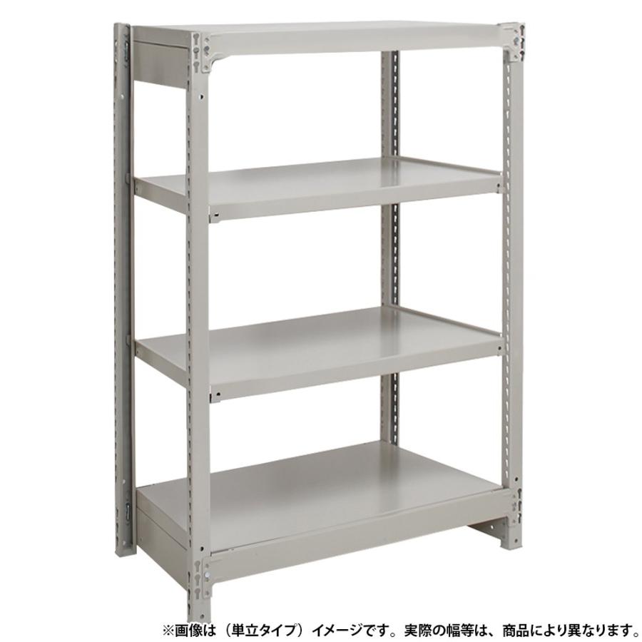 4段軽量スチールラック NBタイプ H1200 W860 D450 単立タイプ 工場 