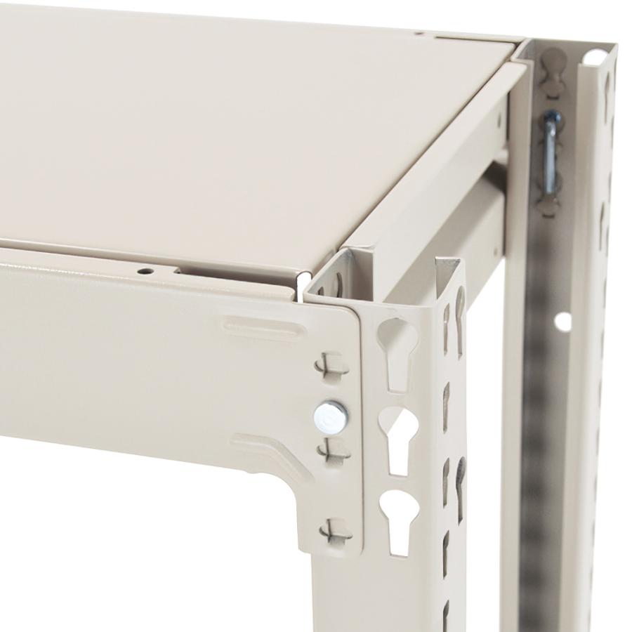 5段中軽量スチールラック 単立タイプ H1800 W1200 D450 工場 物流 作業