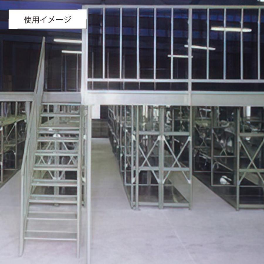4段軽量スチールラック H1200 W875 D300 工場 物流 作業現場用品 大型収納 倉庫 店舗 物品棚 整理整頓 収納棚 アイボリー 代引不可 法人宛限定 A4330-4の画像
