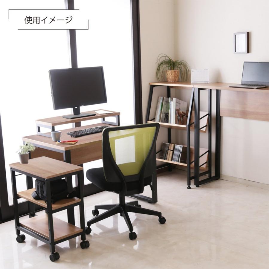 ALetto アレット ブックシェルフ W600 D400 H1050 サイドワゴン 脇机 収納 ウッドシェルフ 3段 A4ファイル収納 アジャスター付き 法人宛限定 ALT-0604BS_9