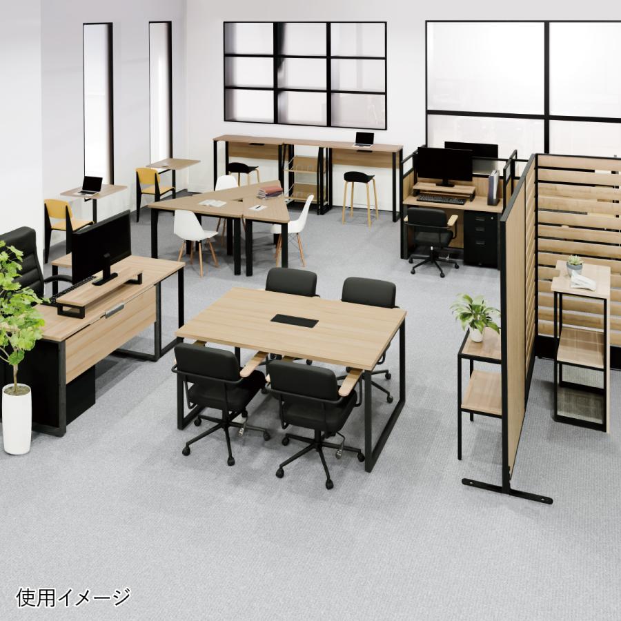 レビュー特典有 ALetto アレット ミーティングテーブル W1800 D900 H720 会議用テーブル 会議机 長机 コードホール・アジャスター付き 法人宛限定 ALT-1890の画像