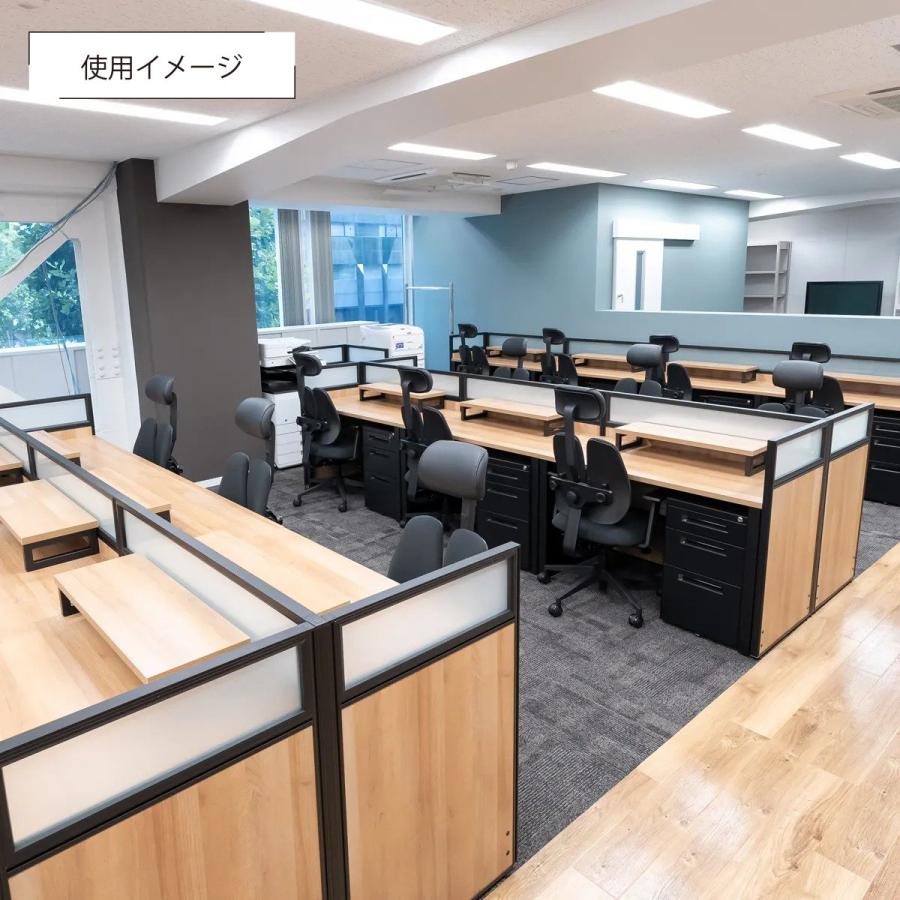 ALetto アレット 6人用グループデスクセット W3064 D1232 H1000 平机 PCデスク パネル パーテーション 間仕切り 事務机  法人宛限定 ALT-GP6SETの画像