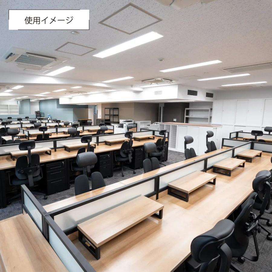 ALetto アレット 6人用グループデスクセット W3064 D1232 H1000 平机 PCデスク パネル パーテーション 間仕切り 事務机  法人宛限定 ALT-GP6SETの画像