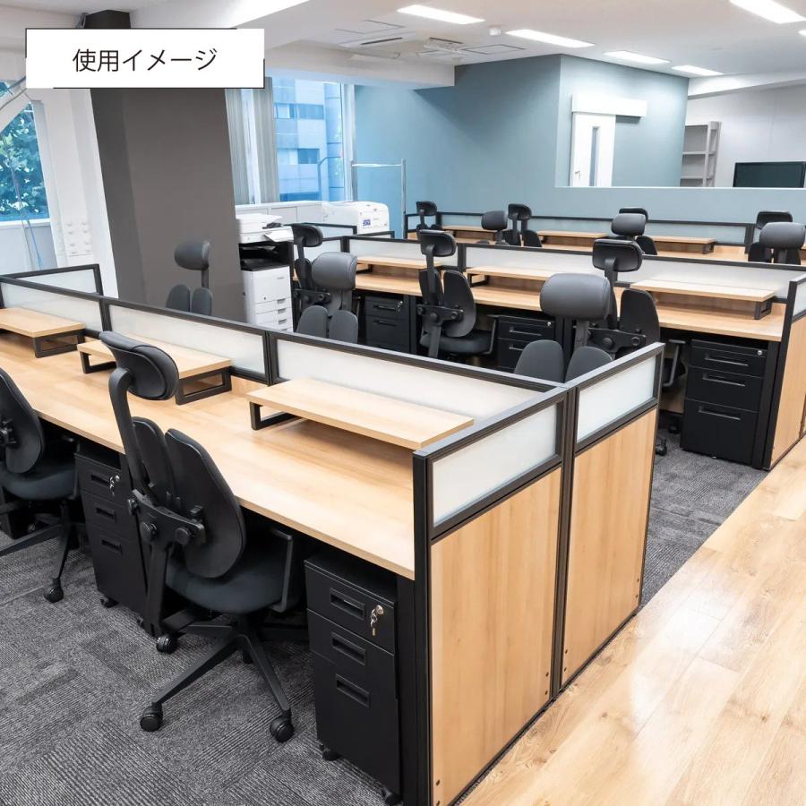 ALetto アレット 6人用グループデスクセット W3064 D1232 H1000 平机 PCデスク パネル パーテーション 間仕切り 事務机  法人宛限定 ALT-GP6SETの画像
