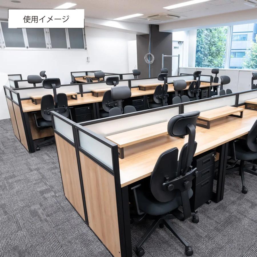 ALetto アレット 6人用グループデスクセット W3064 D1232 H1000 平机 PCデスク パネル パーテーション 間仕切り 事務机  法人宛限定 ALT-GP6SETの画像