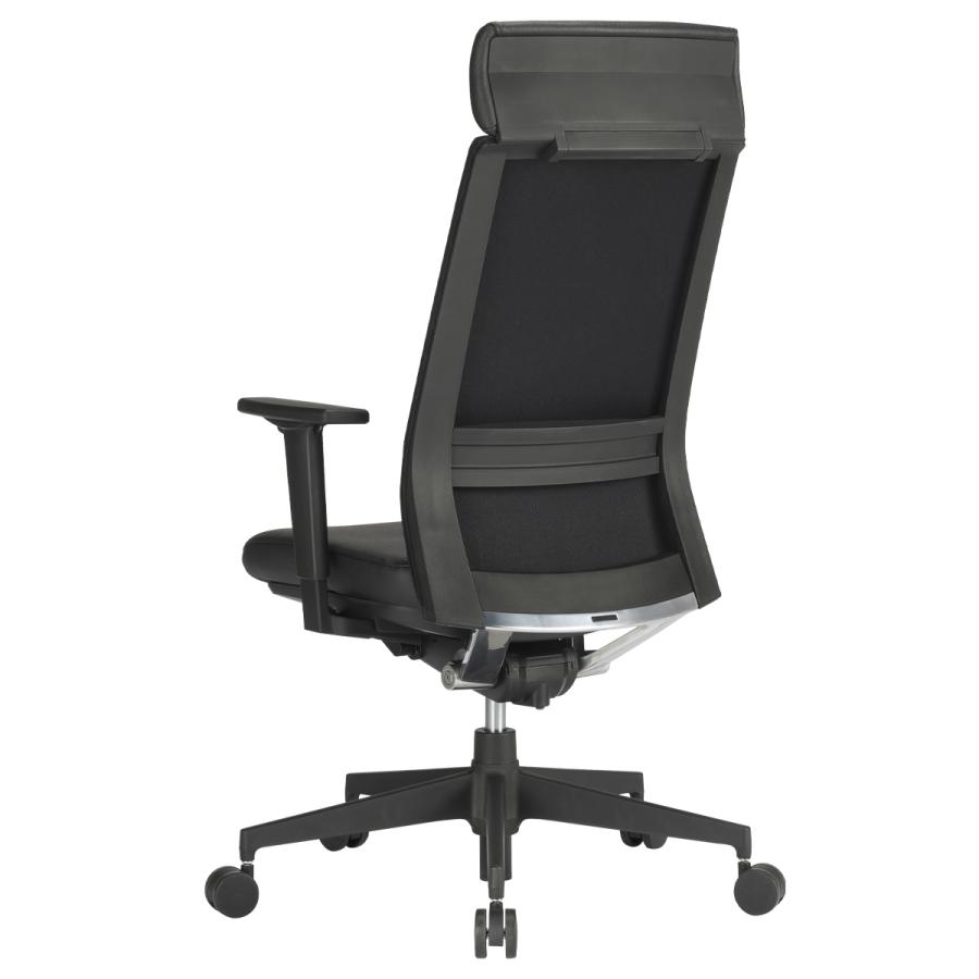 エグゼクティブチェアCMC W669 D637 H1120-1190 可動肘 社長椅子 重役椅子 マネジメントチェア PVCレザー ブラック 代引不可 法人宛限定 CH-ACG200V_3