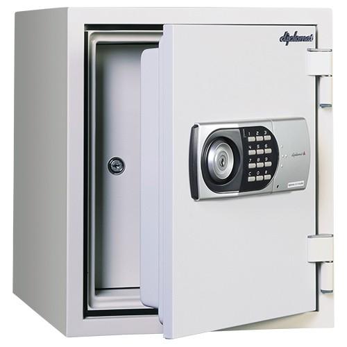 ji0002　ダブルドア テンキー式耐火金庫 COSMO SAFE100 テンキー式 ダブルドア耐火金庫 24L セキュリティ 貴重品 保管庫 代引