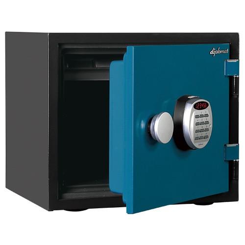 デジタルテンキー式 耐火・耐水デザイン金庫 19L セキュリティ 貴重品