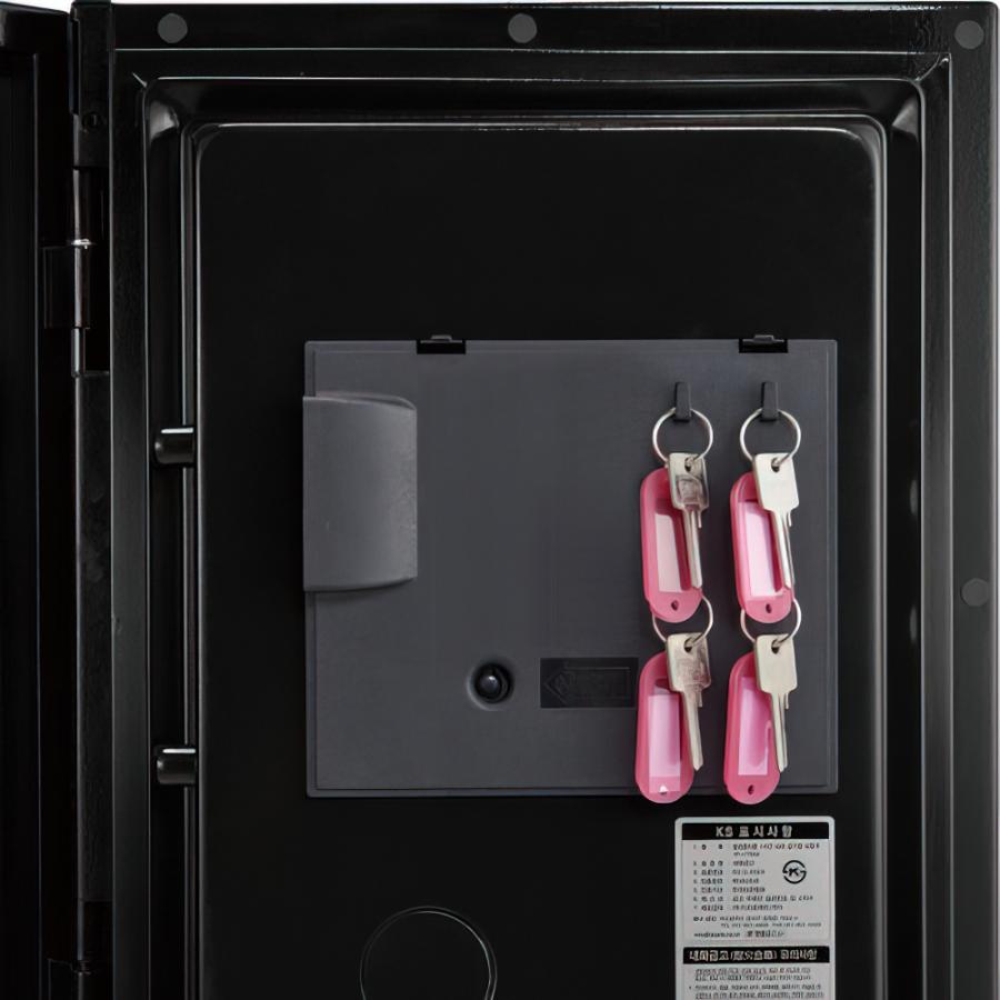 タッチパネル式 プレミアム耐火金庫 istella 36L W404 D473 H522 デザイン金庫 インテリア プレミアム金庫 テレワーク応援 代引不可 DM-S500 個人宅配送費込Bの画像